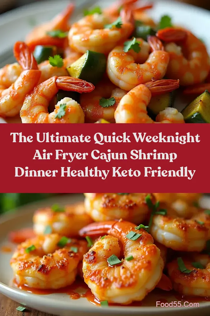 The Ultimate Quick Weeknight Air Fryer Cajun Shrimp Dinner Healthy Keto Friendly