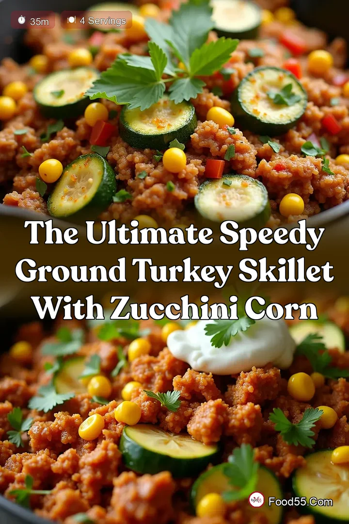 The Ultimate Speedy Ground Turkey Skillet with Zucchini Corn