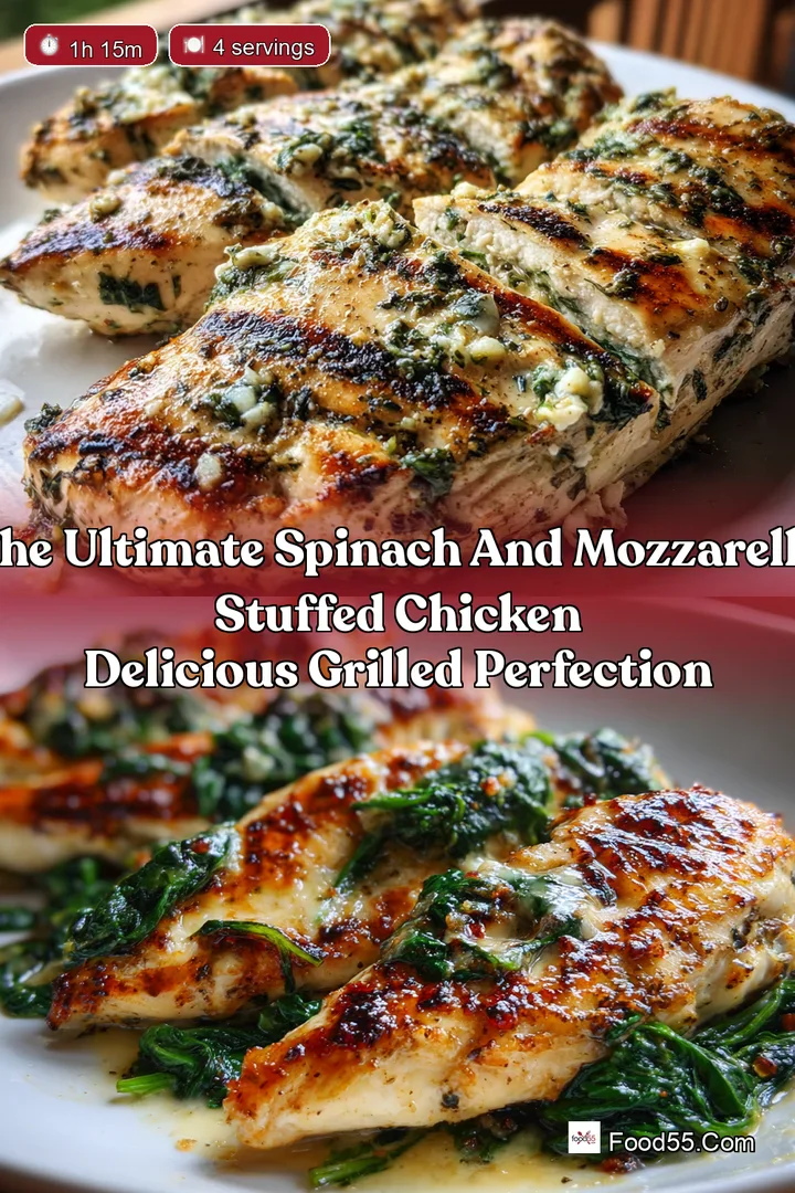 The Ultimate Spinach And Mozzarella Stuffed Chicken Delicious Grilled Perfection