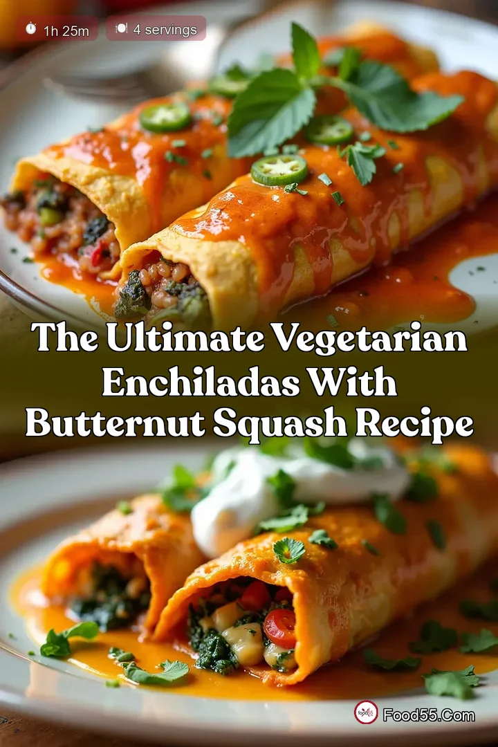 The Ultimate Vegetarian Enchiladas with Butternut Squash Recipe