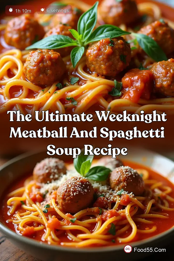 The Ultimate Weeknight Meatball and Spaghetti Soup Recipe