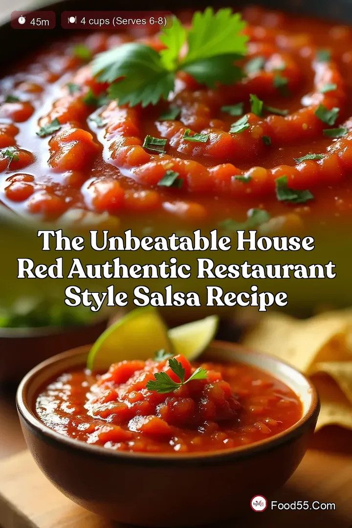The Unbeatable House Red Authentic Restaurant Style Salsa Recipe