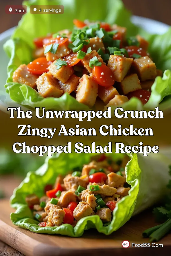 The Unwrapped Crunch Zingy Asian Chicken Chopped Salad Recipe