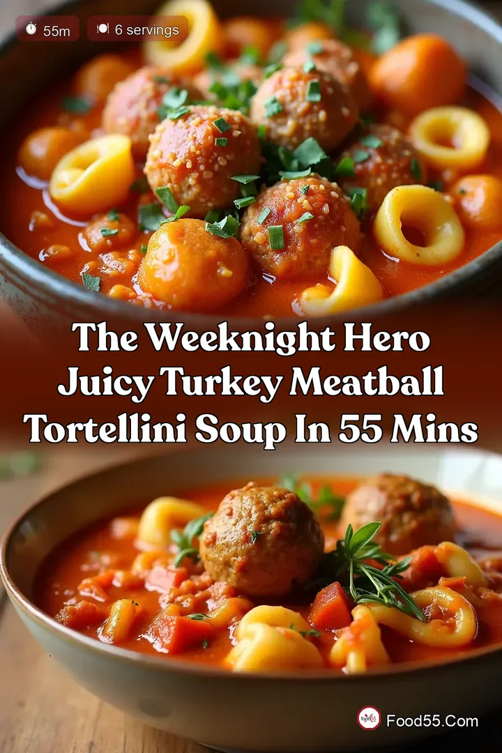 The Weeknight Hero Juicy Turkey Meatball Tortellini Soup in 55 Mins