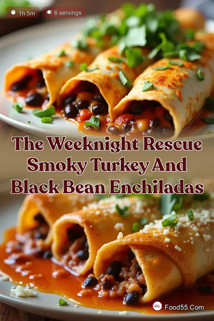 The Weeknight Rescue Smoky Turkey and Black Bean Enchiladas