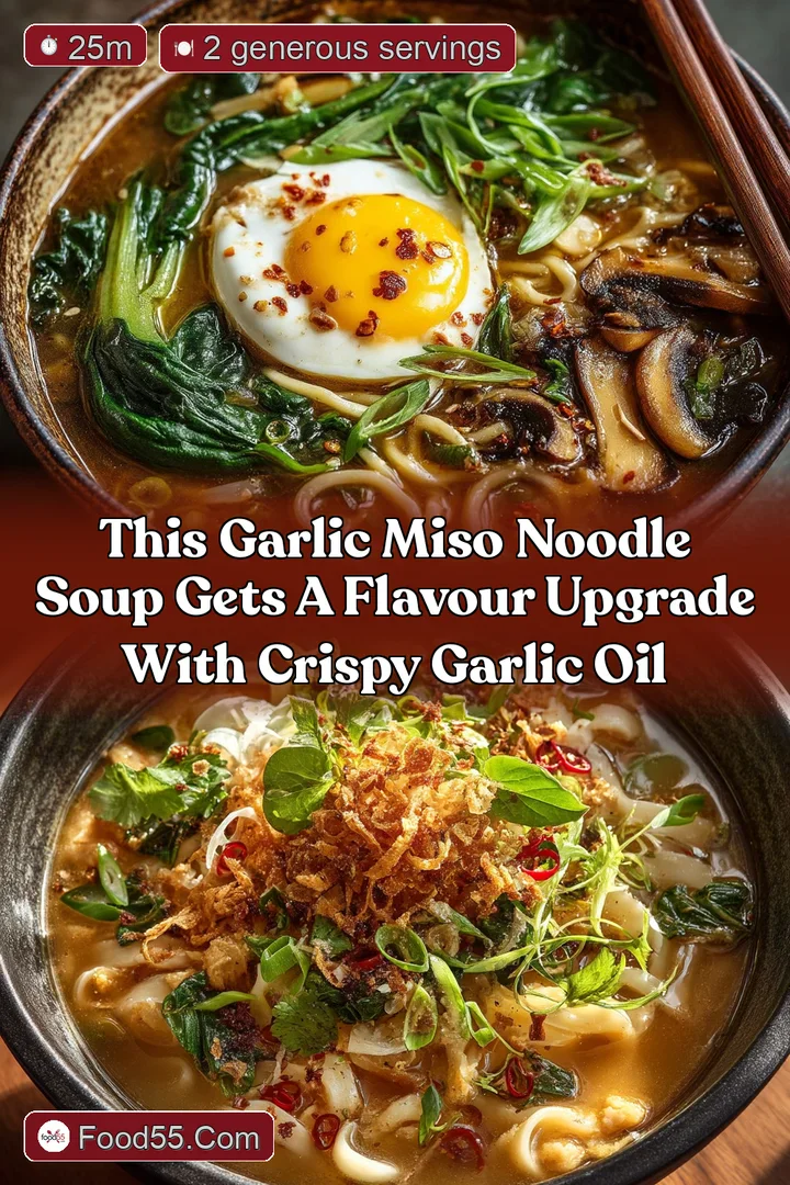 This Garlic Miso Noodle Soup Gets a Flavour Upgrade with Crispy Garlic Oil