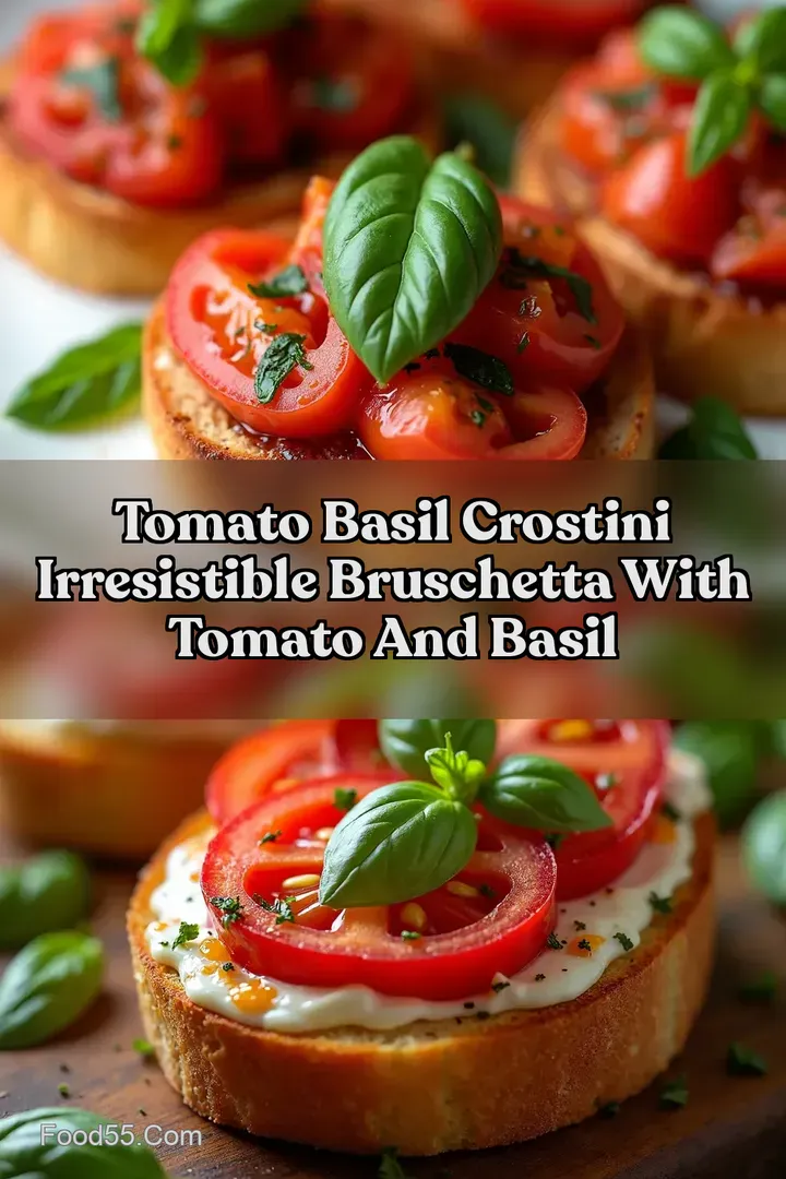 Tomato Basil Crostini Irresistible Bruschetta with Tomato and Basil