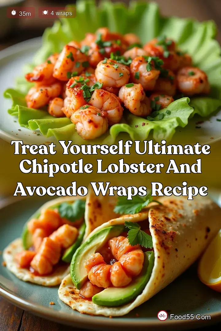 Treat Yourself Ultimate Chipotle Lobster and Avocado Wraps Recipe