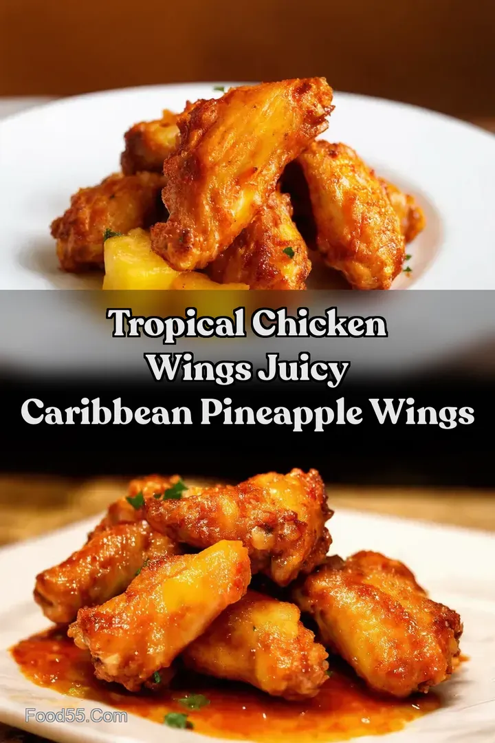 Tropical Chicken Wings Juicy Caribbean Pineapple Wings