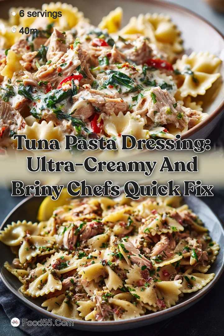Tuna Pasta Dressing: Ultra-Creamy and Briny Chefs Quick Fix