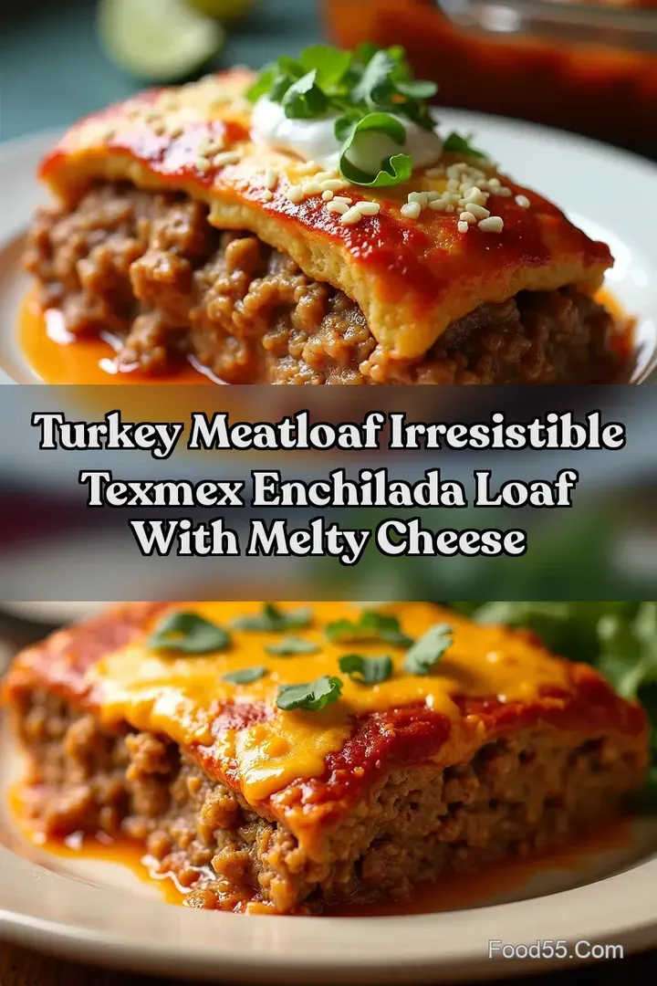Turkey Meatloaf Irresistible TexMex Enchilada Loaf With Melty Cheese
