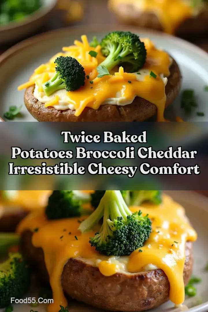 Twice Baked Potatoes Broccoli Cheddar Irresistible Cheesy Comfort