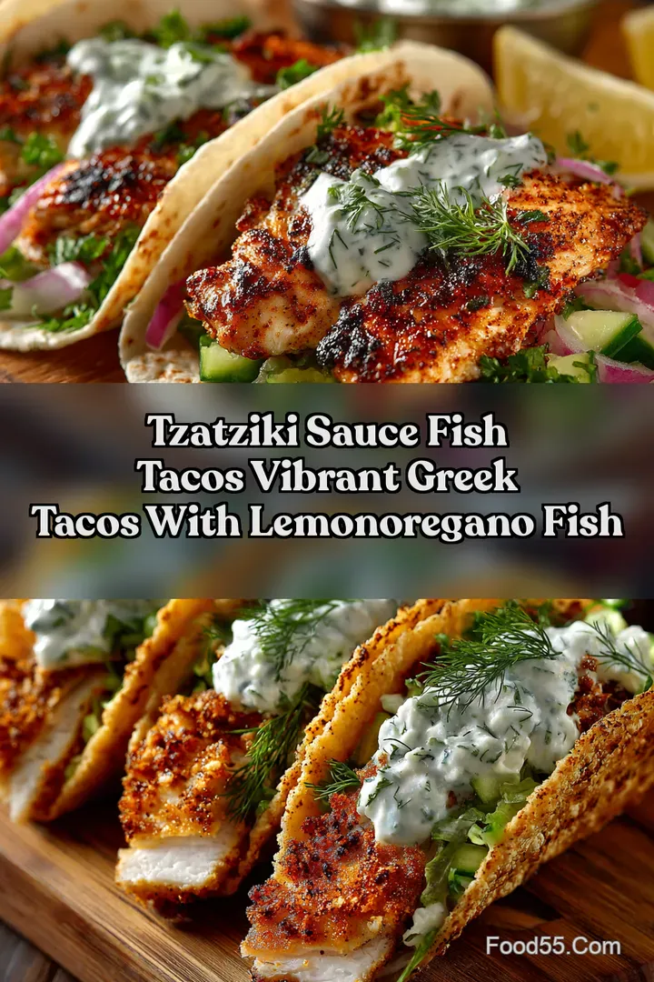 Tzatziki Sauce Fish Tacos Vibrant Greek Tacos With LemonOregano Fish