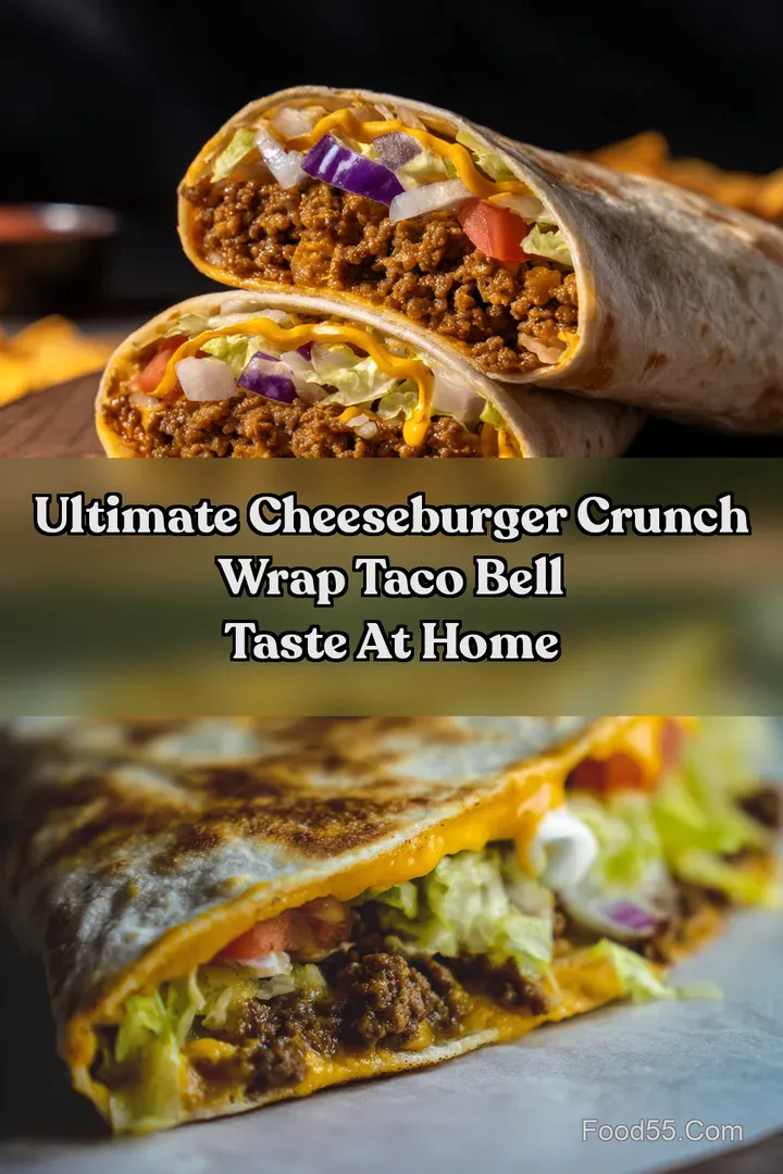 Ultimate Cheeseburger Crunch Wrap Taco Bell Taste at Home