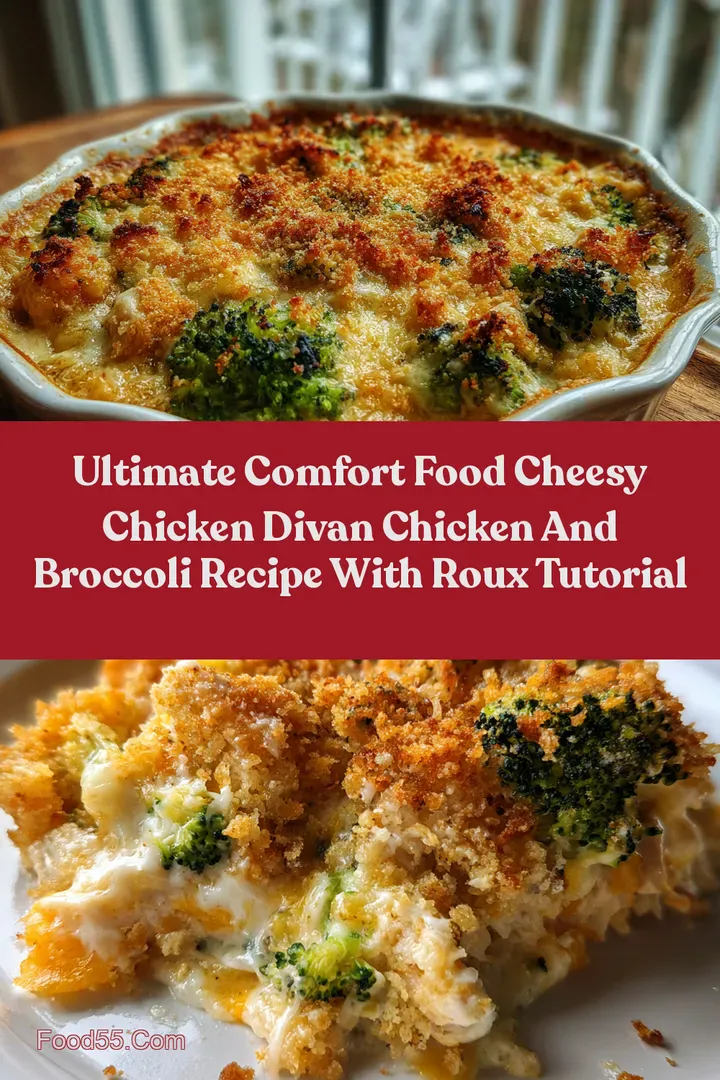 Ultimate Comfort Food Cheesy Chicken Divan Chicken and Broccoli Recipe with Roux Tutorial