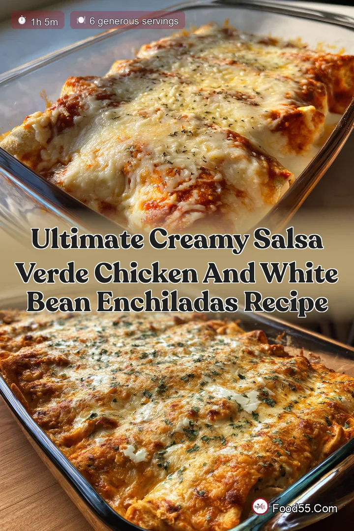 Ultimate Creamy Salsa Verde Chicken and White Bean Enchiladas Recipe