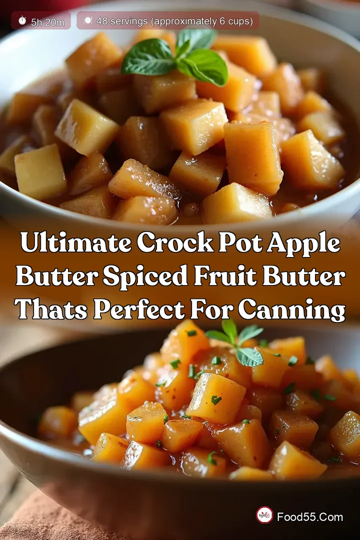 Ultimate Crock Pot Apple Butter Spiced Fruit Butter Thats Perfect for Canning