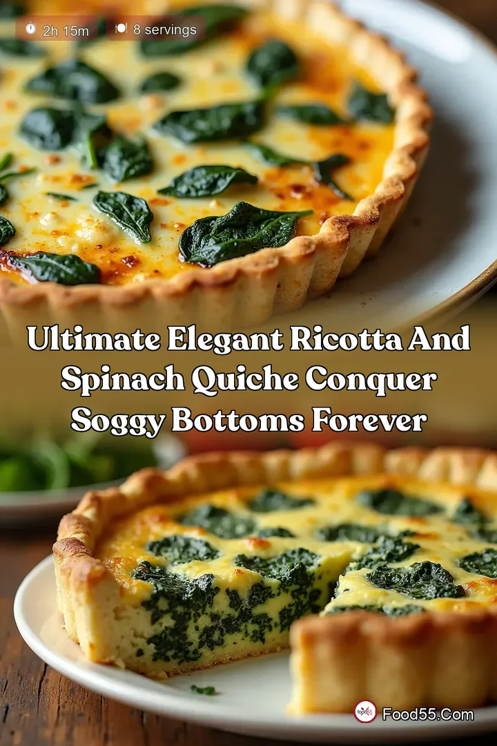 Ultimate Elegant Ricotta and Spinach Quiche Conquer Soggy Bottoms Forever