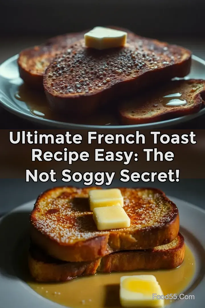Ultimate French Toast Recipe Easy: The Not Soggy Secret! : PIN FOR LATER Ultimate French Toast Recipe Easy: The Not Soggy Secret!