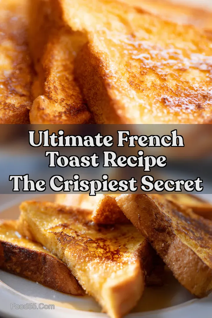 Ultimate French Toast Recipe The Crispiest Secret : PIN FOR LATER Ultimate French Toast Recipe The Crispiest Secret