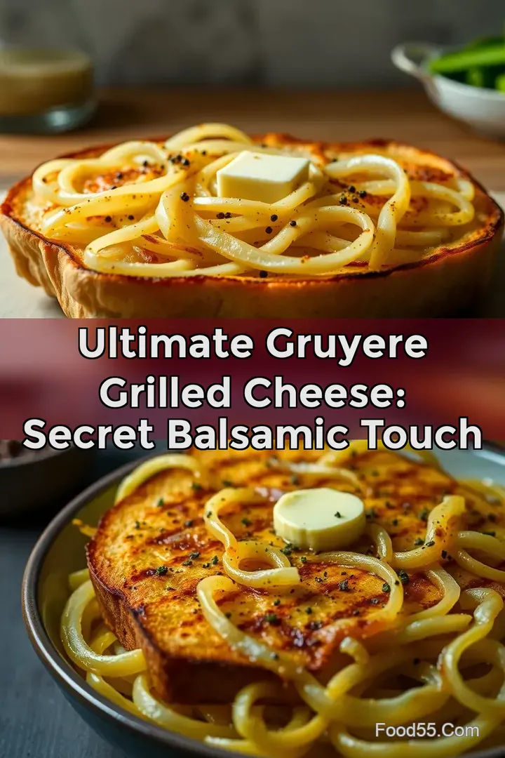 Ultimate Gruyere Grilled Cheese: Secret Balsamic Touch : PIN FOR LATER Ultimate Gruyere Grilled Cheese: Secret Balsamic Touch