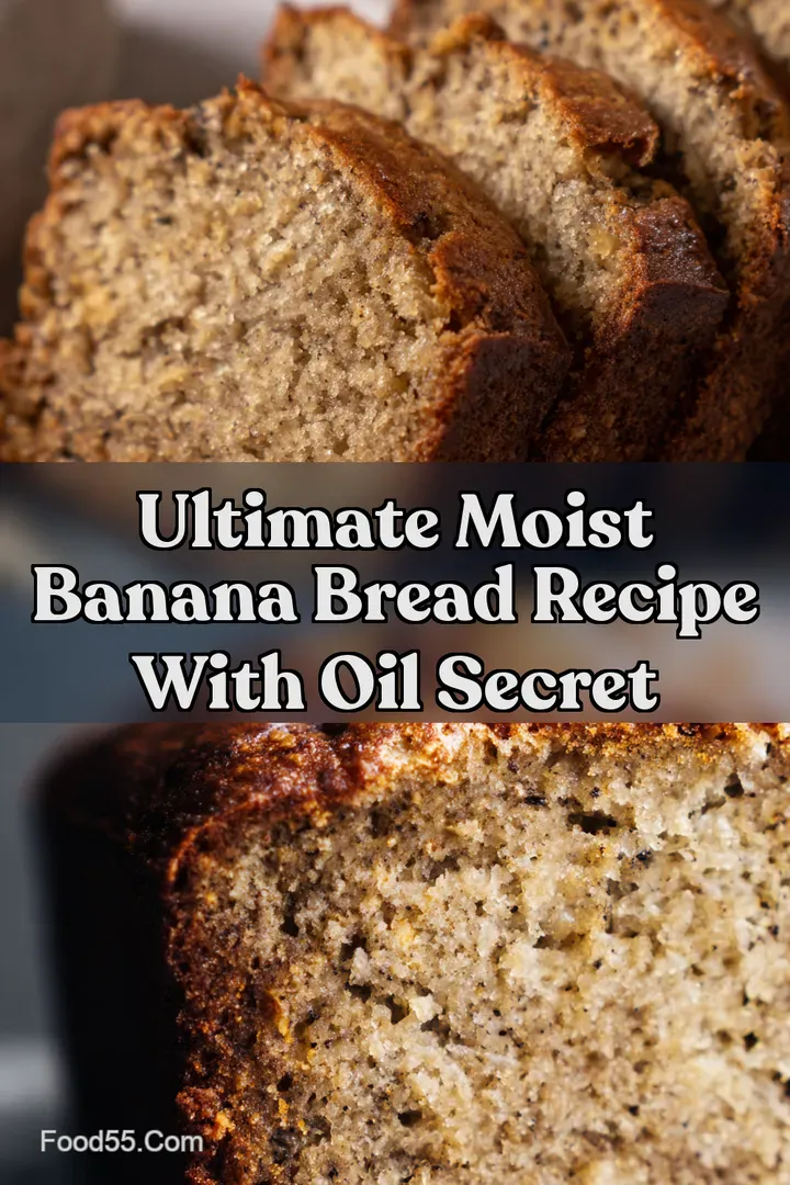 Ultimate Moist Banana Bread Recipe with Oil Secret