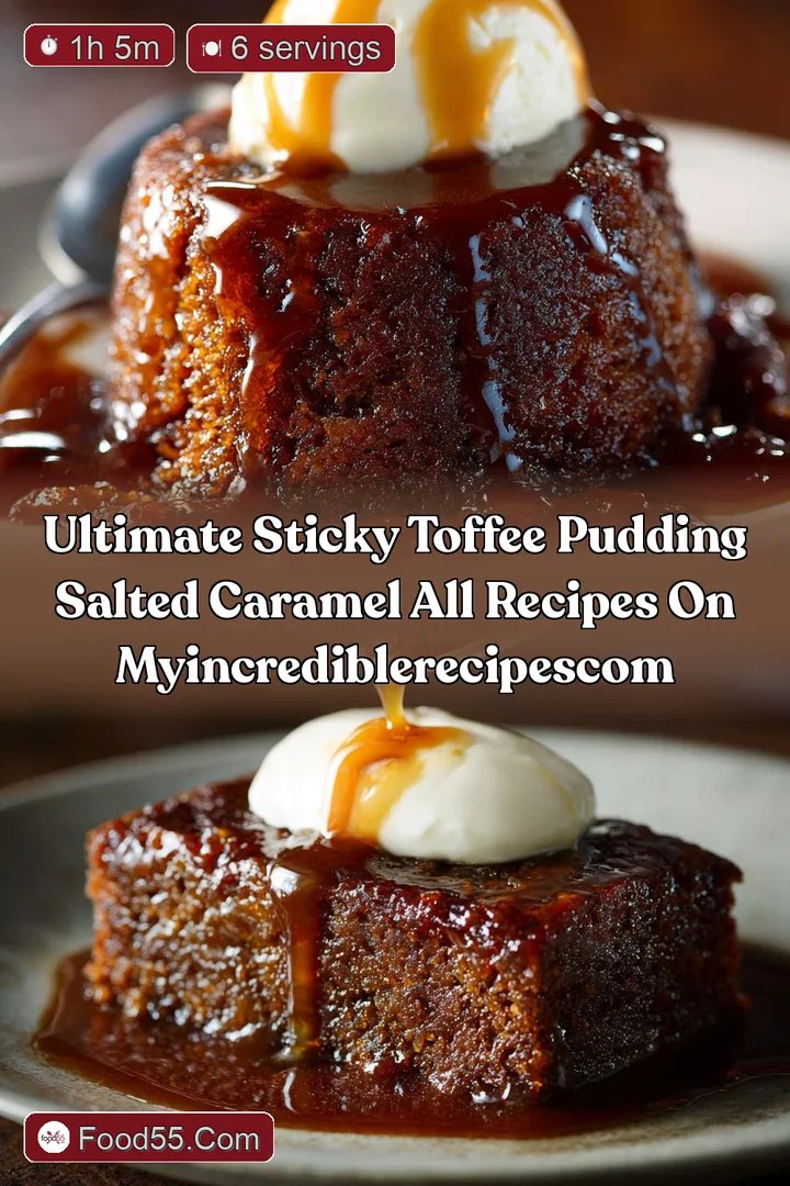 Ultimate Sticky Toffee Pudding Salted Caramel ALL RECIPES ON MYINCREDIBLERECIPESCOM