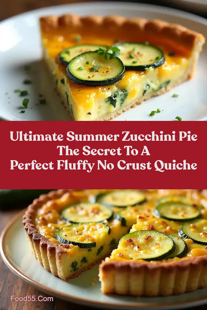 Ultimate Summer Zucchini Pie The Secret to a Perfect Fluffy No Crust Quiche