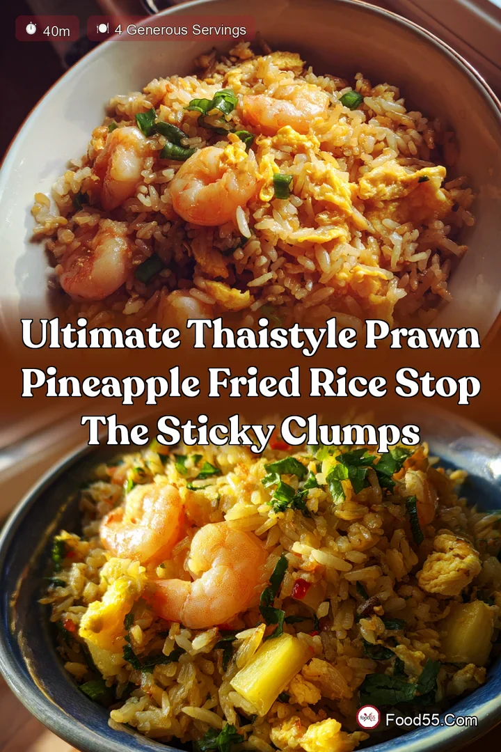 Ultimate ThaiStyle Prawn Pineapple Fried Rice Stop the Sticky Clumps