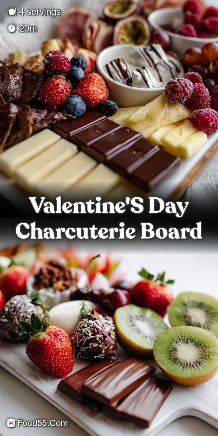 Close-up of glossy chocolate dipped strawberries, powdery dusted berries, and crumbled dark chocolate with fresh raspberri...