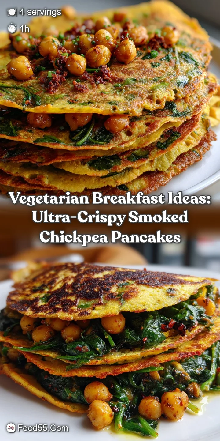 Vegetarian Breakfast Ideas: Ultra-Crispy Smoked Chickpea Pancakes