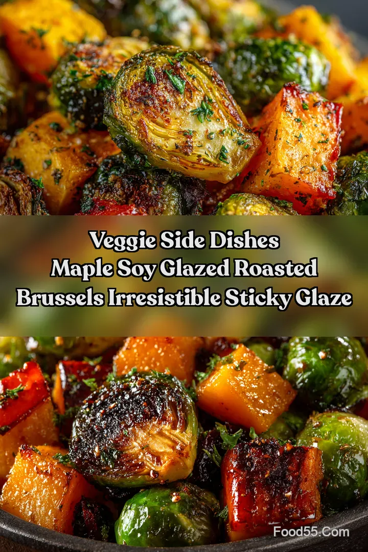 Veggie Side Dishes Maple Soy Glazed Roasted Brussels Irresistible Sticky Glaze
