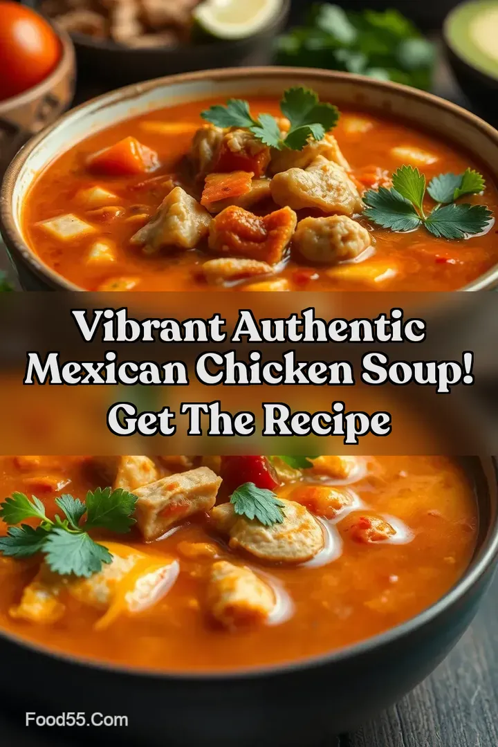Vibrant Authentic Mexican Chicken Soup! Get the Recipe