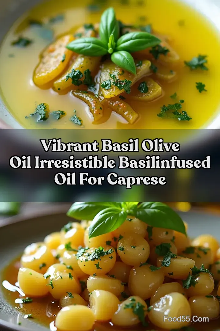 Vibrant Basil Olive Oil Irresistible BasilInfused Oil for Caprese