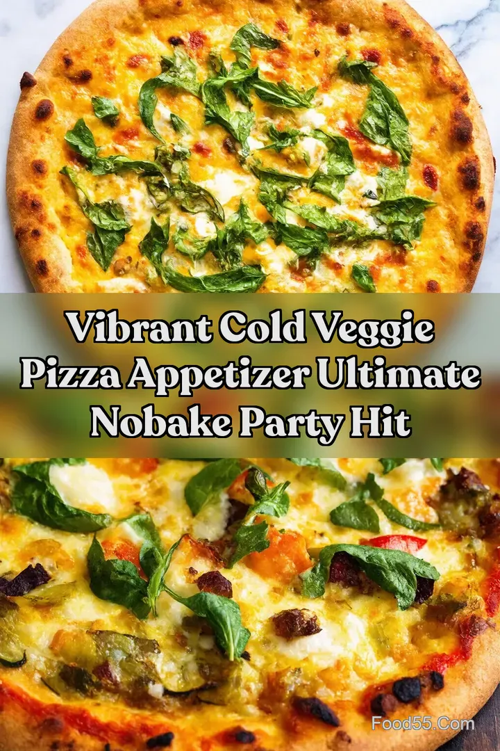 Vibrant Cold Veggie Pizza Appetizer Ultimate NoBake Party Hit
