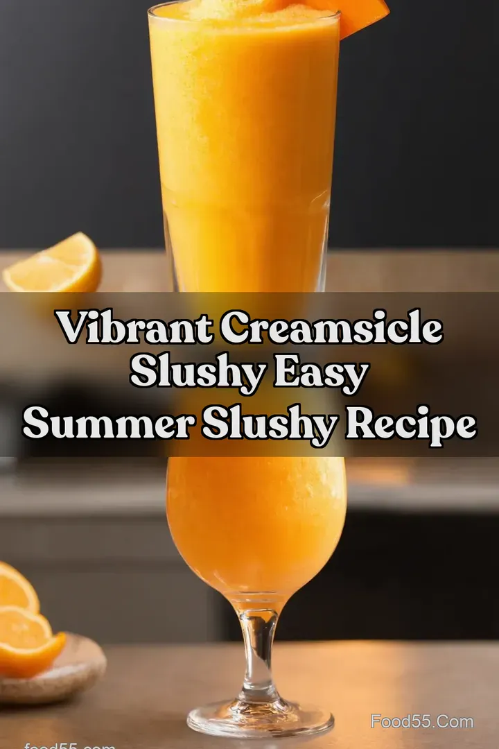 Vibrant Creamsicle Slushy Easy Summer Slushy Recipe