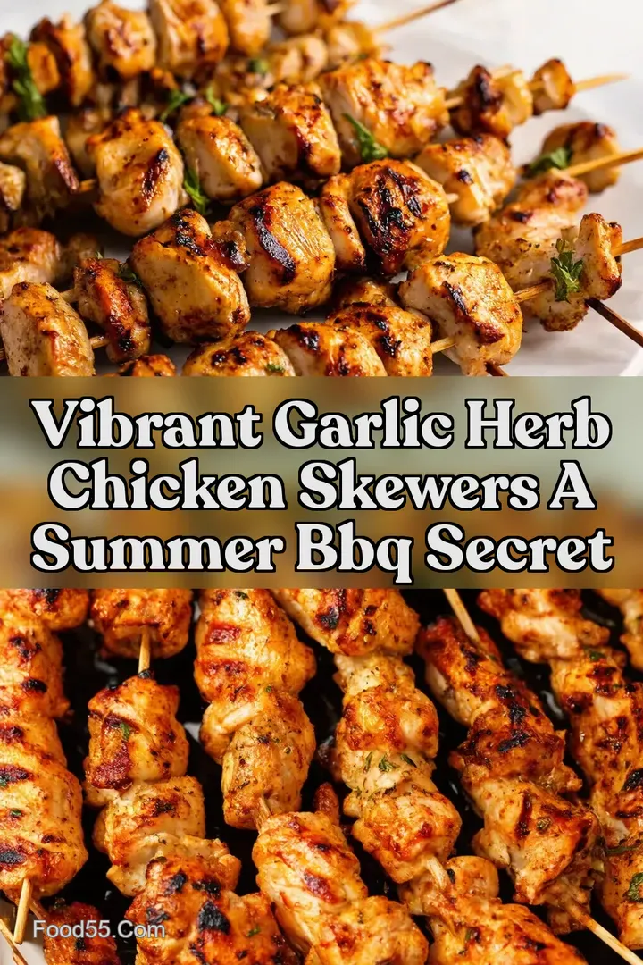 Vibrant Garlic Herb Chicken Skewers A Summer BBQ Secret