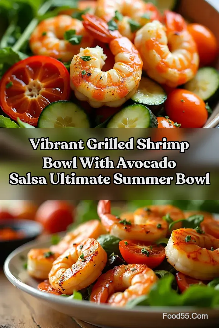 Vibrant Grilled Shrimp Bowl With Avocado Salsa Ultimate Summer Bowl