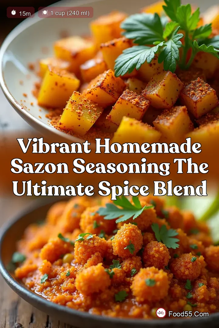 Vibrant Homemade Sazon Seasoning The Ultimate Spice Blend