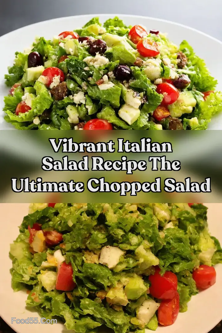 Vibrant Italian Salad Recipe The Ultimate Chopped Salad