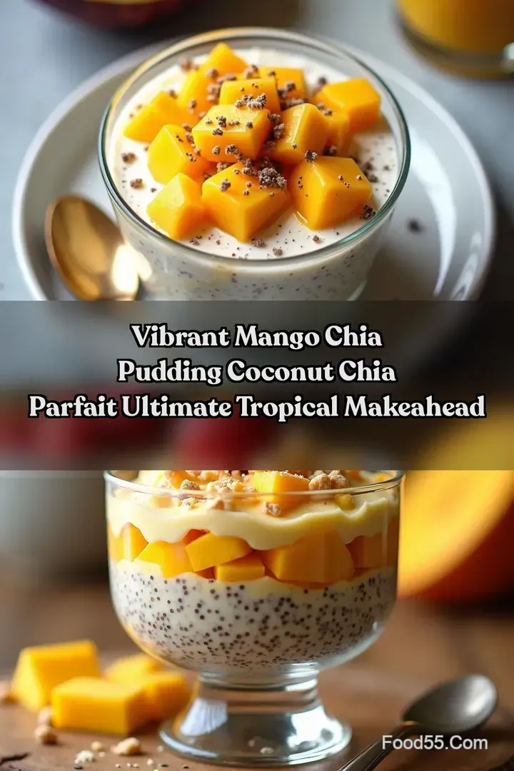 Vibrant Mango Chia Pudding Coconut Chia Parfait Ultimate Tropical MakeAhead
