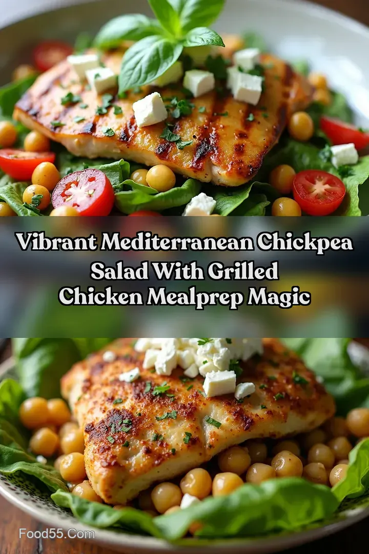 Vibrant Mediterranean Chickpea Salad With Grilled Chicken MealPrep Magic