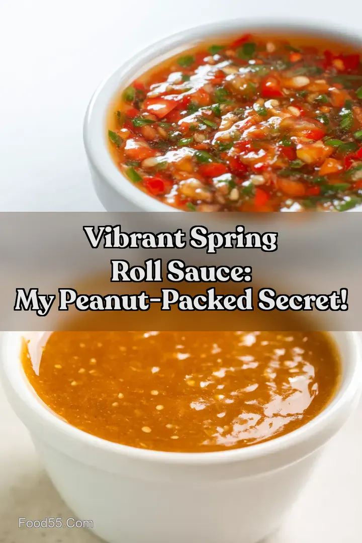 Vibrant Spring Roll Sauce: My Peanut-Packed Secret! : PIN FOR LATER Vibrant Spring Roll Sauce: My Peanut-Packed Secret!
