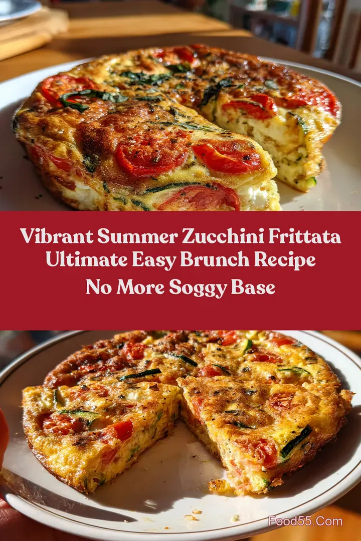 Vibrant Summer Zucchini Frittata Ultimate Easy Brunch Recipe No More Soggy Base