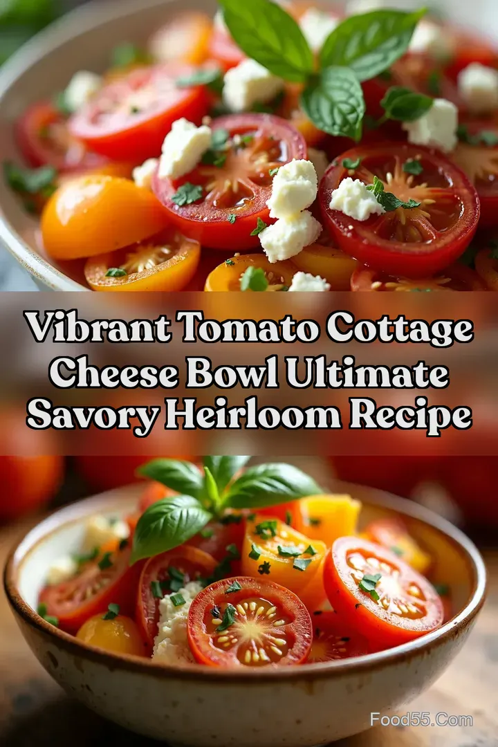 Vibrant Tomato Cottage Cheese Bowl Ultimate Savory Heirloom Recipe
