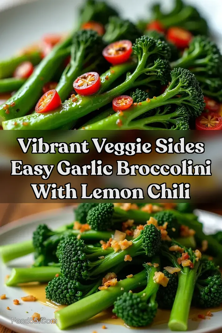Vibrant Veggie Sides Easy Garlic Broccolini With Lemon Chili