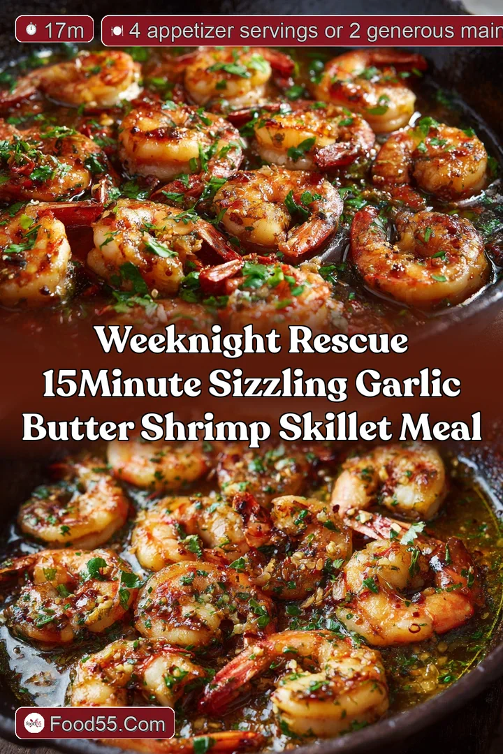 Weeknight Rescue 15Minute Sizzling Garlic Butter Shrimp Skillet Meal