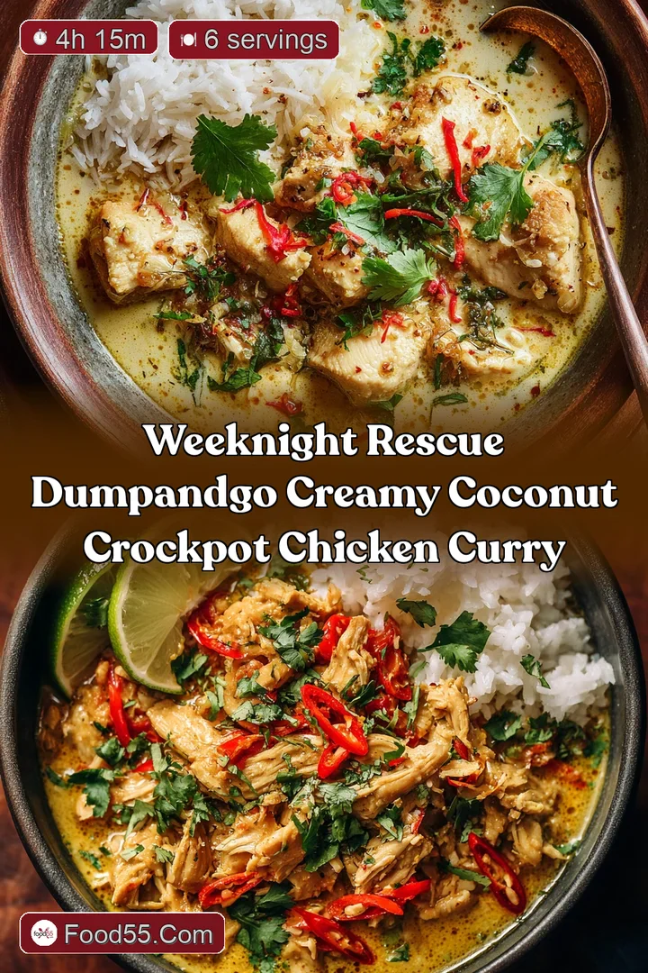 Weeknight Rescue DumpandGo Creamy Coconut Crockpot Chicken Curry