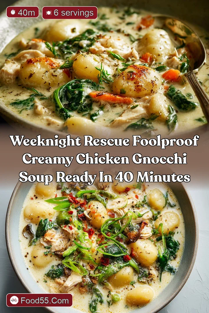 Weeknight Rescue Foolproof Creamy Chicken Gnocchi Soup Ready in 40 Minutes