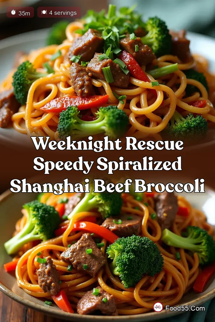 Weeknight Rescue Speedy Spiralized Shanghai Beef Broccoli